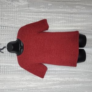 Red Vintage 70's 80's Pendleton Knit Short Sleeve Shirt Blouse SzS